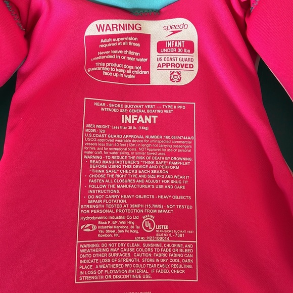 Speedo Swim Infant Life Jacket Poshmark